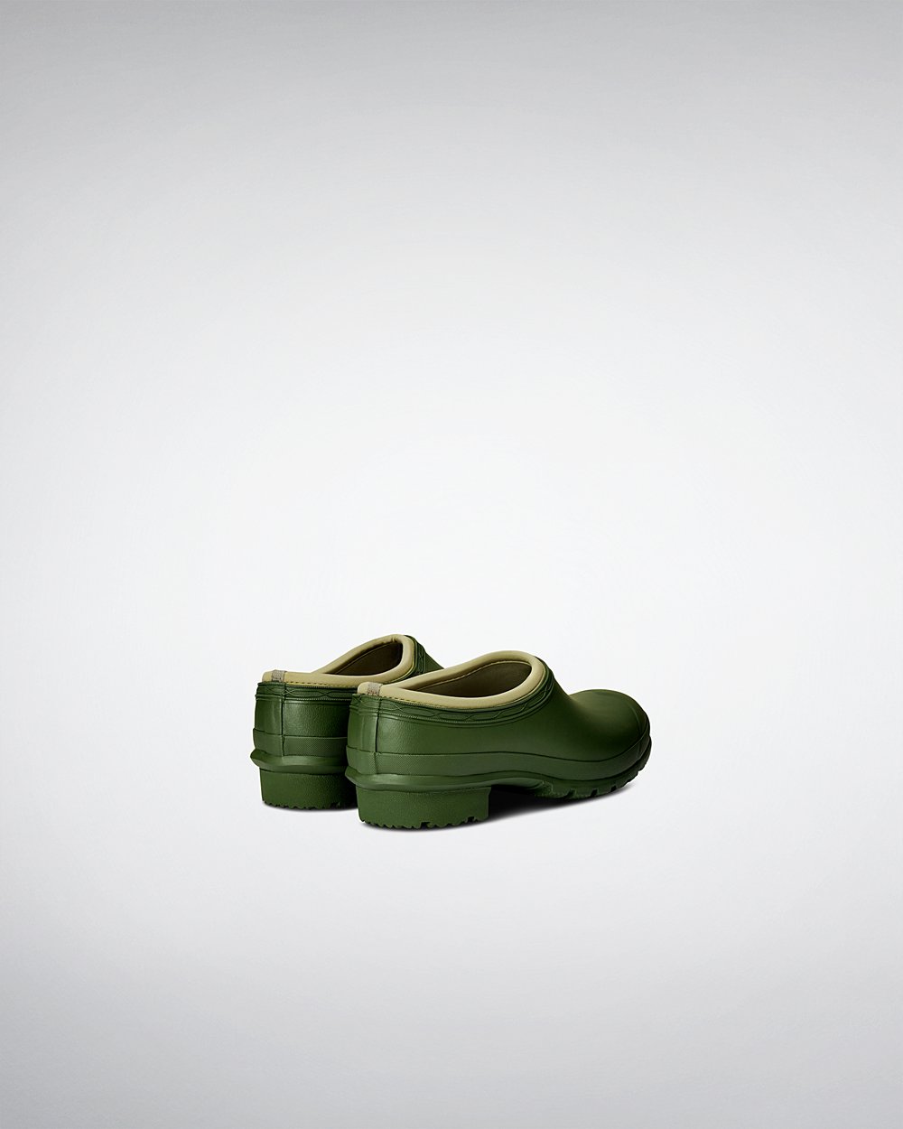 Hunter Gardener Clogs - Online Sale Mens Green - RPGABO873